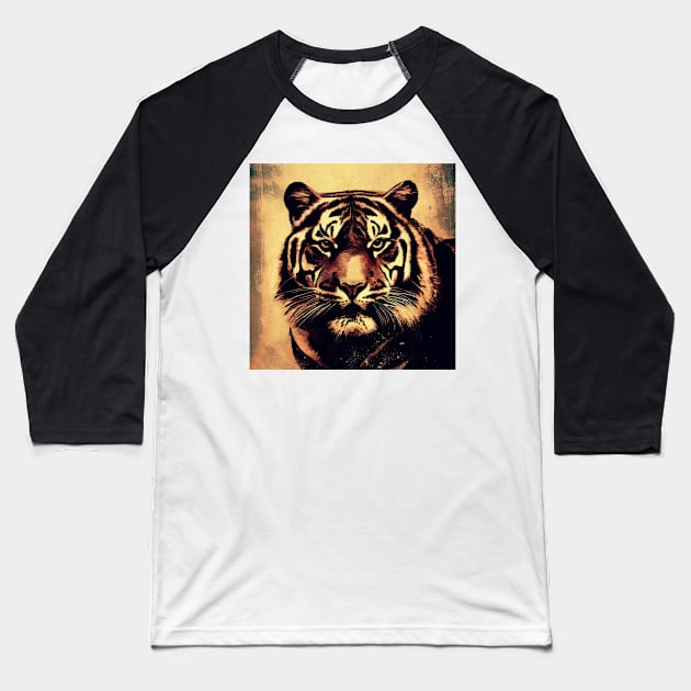 Tiger Print . Baseball T-Shirt by Canadaman99